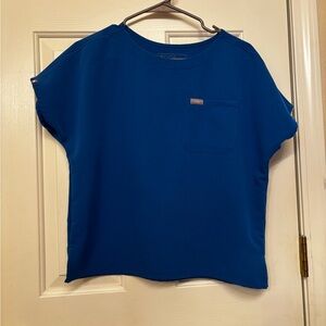 Royal Blue Women scrub Top xxs